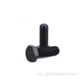 Bolt hexadecimal de zinc negro roscado